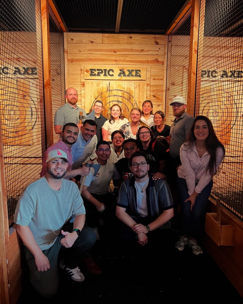 Epic Axe Throwing happy guests