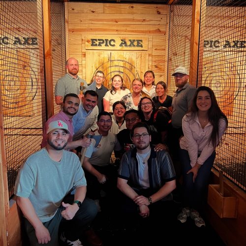 Epic Axe Throwing happy guests
